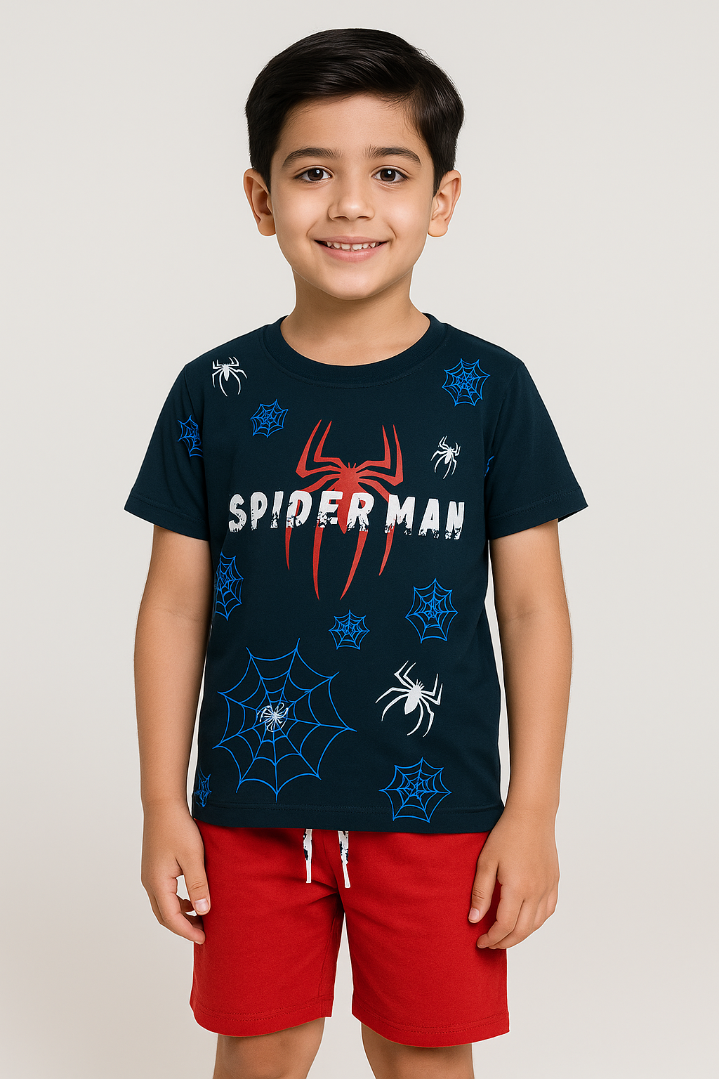 Spiderman : Shirt & Short Set -SN008