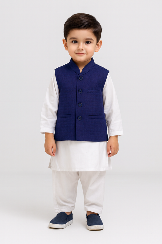 Boys Waistcoat -Navy Blue -WC28