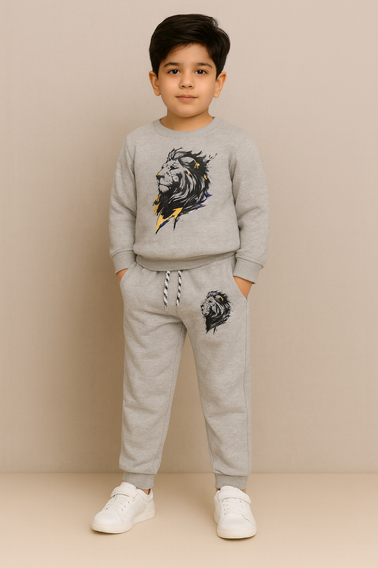 Lion King Fleece Jogger Suits - Maa Sadqay