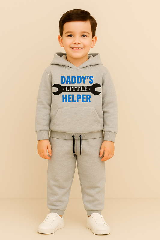 Dady's Little Helper Fleece Jogger Suits - Maa Sadqay