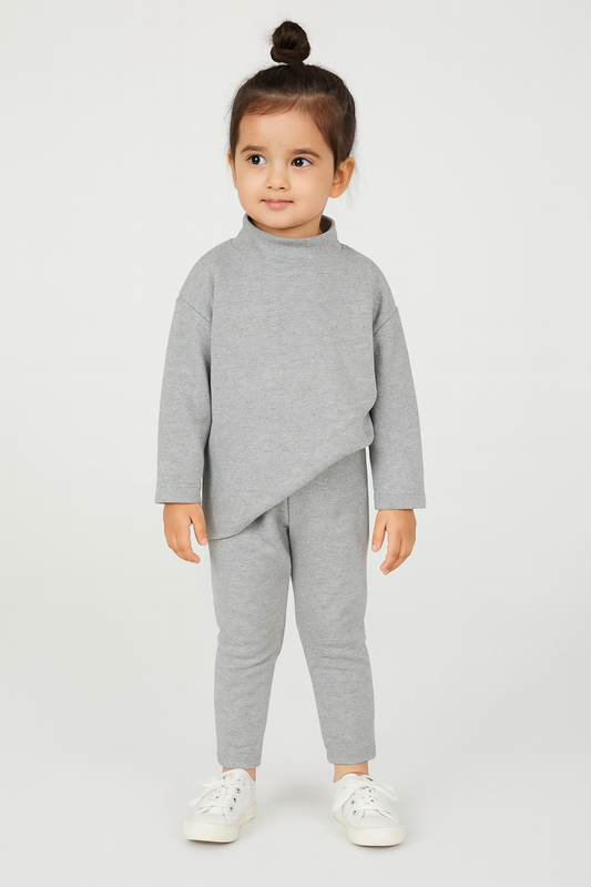 Warm Mock Neck Inner Suits (LIGHT GREY)