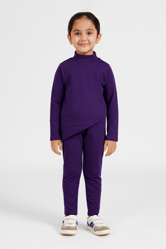 Warm Mock Neck Inner Suits (PURPLE)