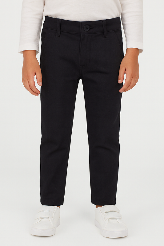 Sleek Cotton Pant-Black - Maa Sadqay