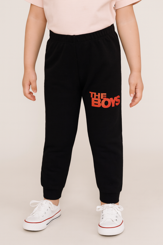 The Boys Black Fleece Trouser - Maa Sadqay