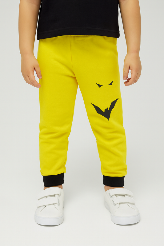 Batman Yellow Fleece Trouser - Maa Sadqay