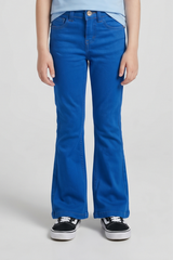 Girls Royal Blue Flared Jeans – Classic Denim Bell Bottoms. DJ13