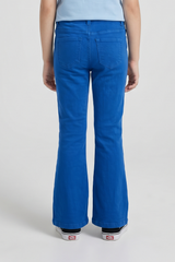 Girls Royal Blue Flared Jeans – Classic Denim Bell Bottoms. DJ13