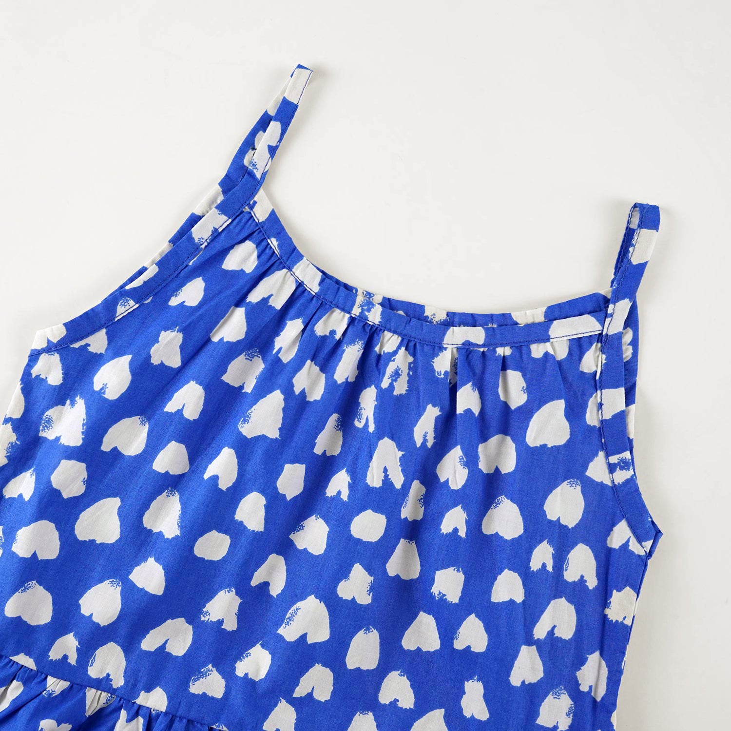 Frock with Bell Bottom- Blue Hearts - Maa Sadqay