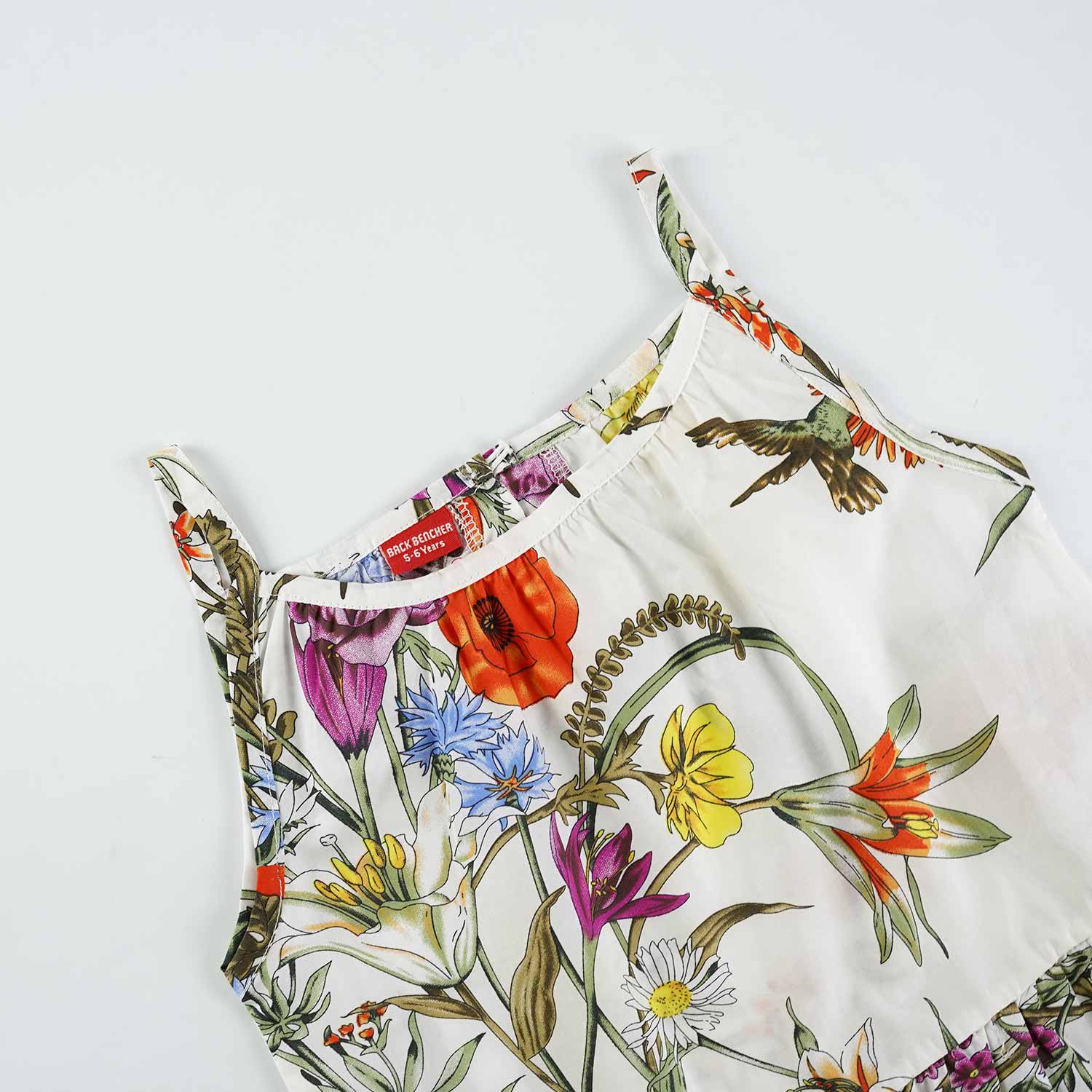 Birdy Bloom- Sleeveless Bell Jumper suit for girls - Maa Sadqay