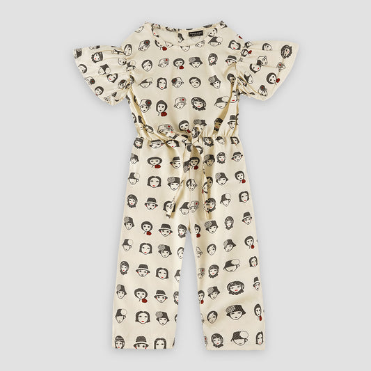Pretty girl Crop-Top Style Summer Jumsuit-Girl