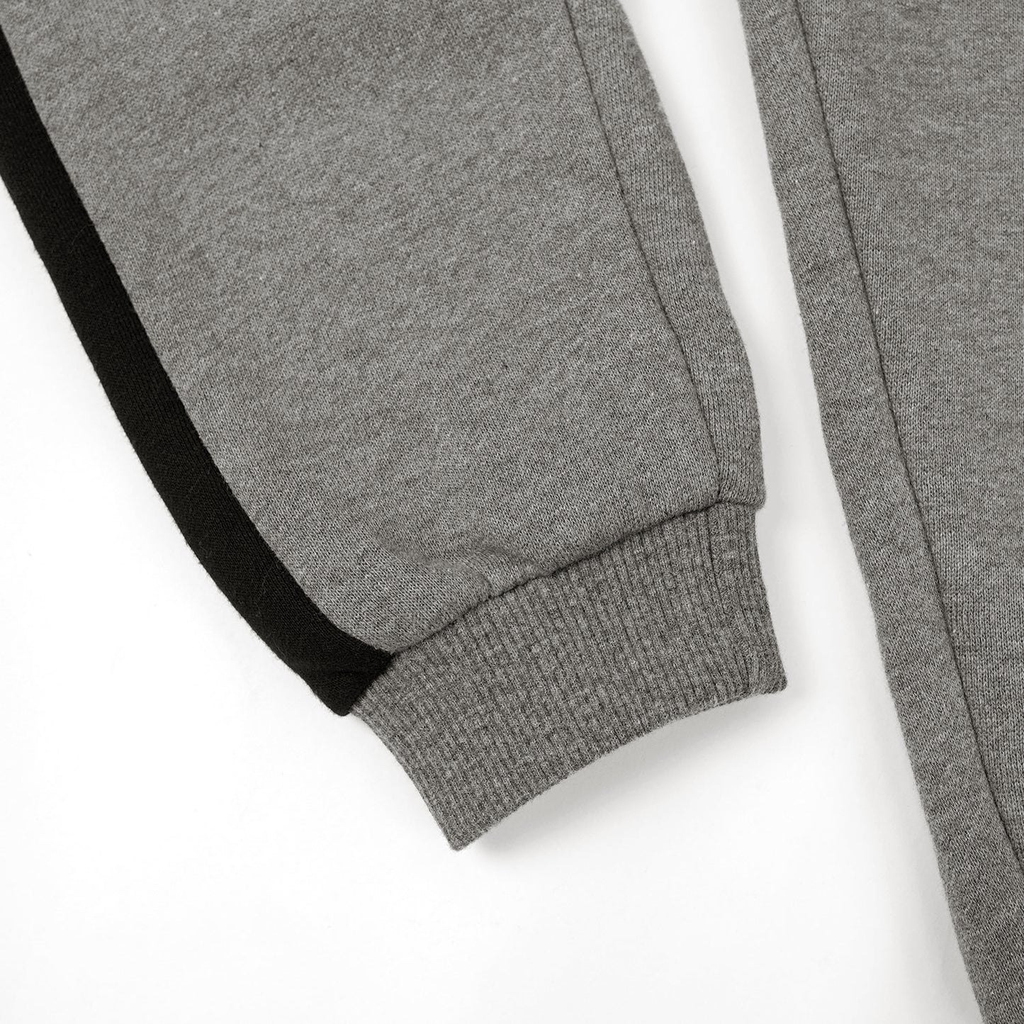 Grey & Black Fleece Trouser - Maa Sadqay