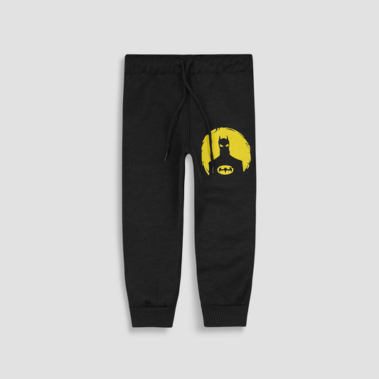 Batman Logo Black Fleece Trouser - Maa Sadqay