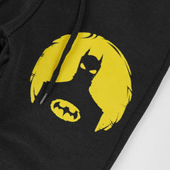 Batman Logo Black Fleece Trouser - Maa Sadqay