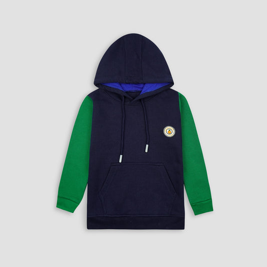 Blue & Green Fleece Hoodie - Maa Sadqay