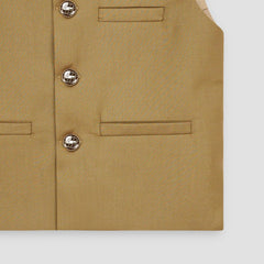 Boys Waistcoat -Coffee Brown-WC27 - Maa Sadqay