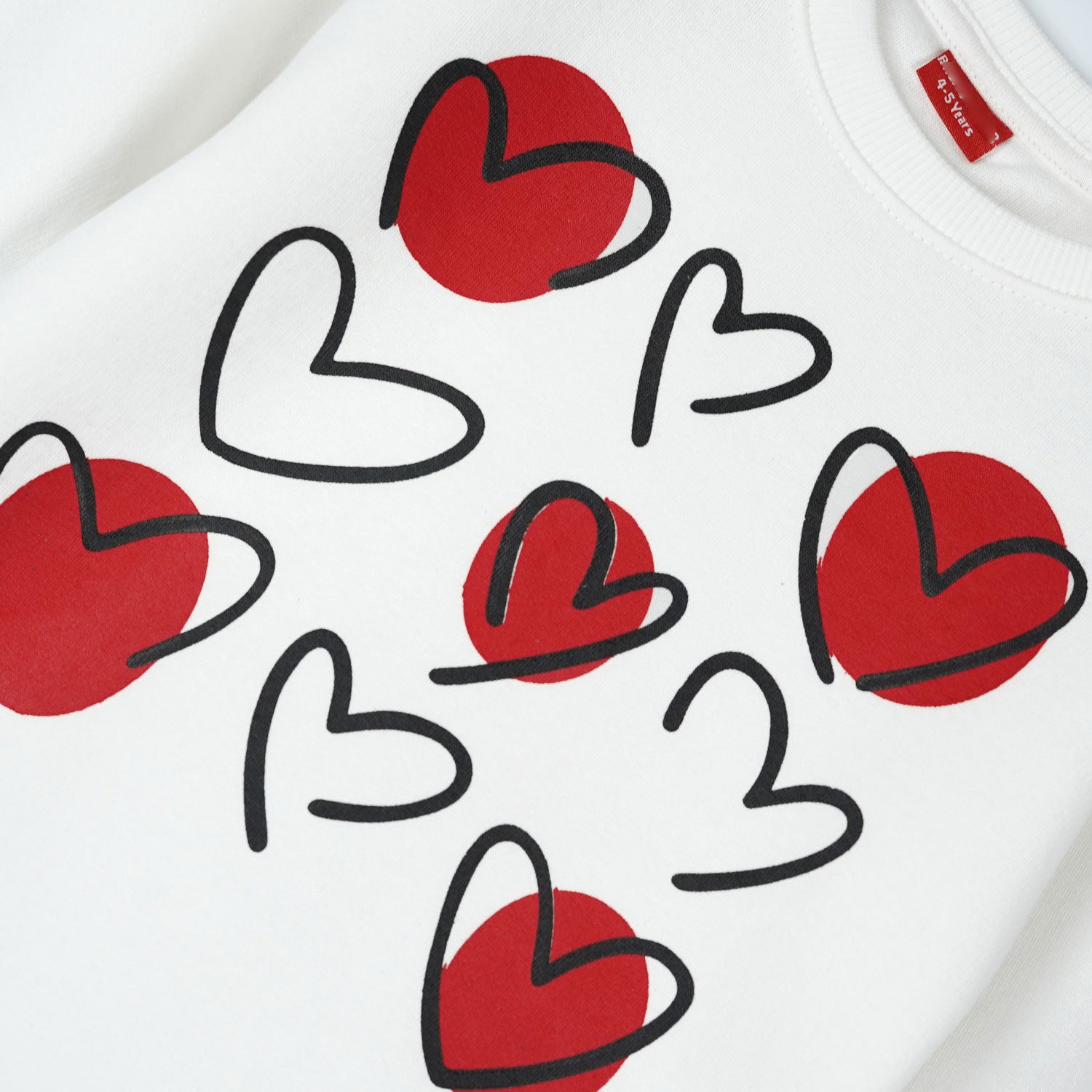 Hearts Fleece Jogger Suits - Maa Sadqay