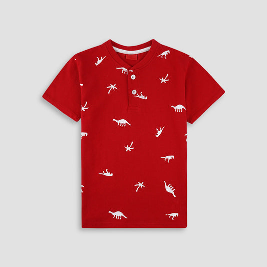 Dino Henley Polo Shirt  -HP007