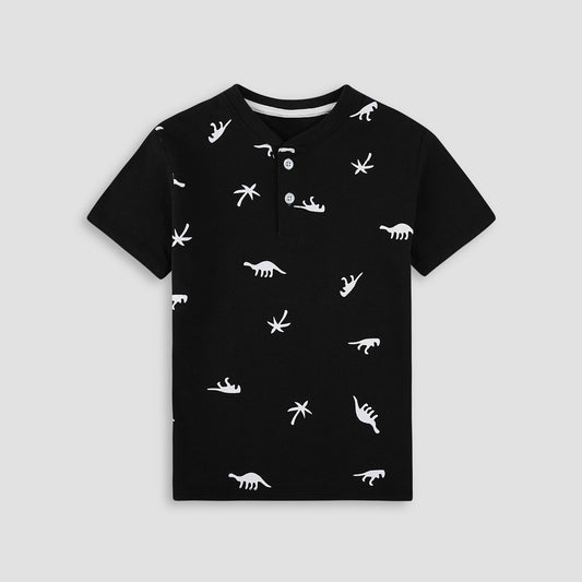 Dino Henley Polo Shirt  -HP005