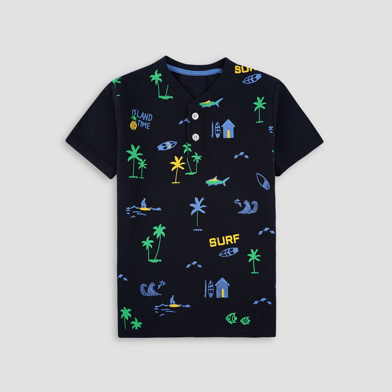 Oasis Henley Polo Shirt  -HP010 - Maa Sadqay