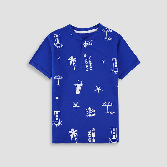 Cool Times Henley Polo Shirt  -HP002