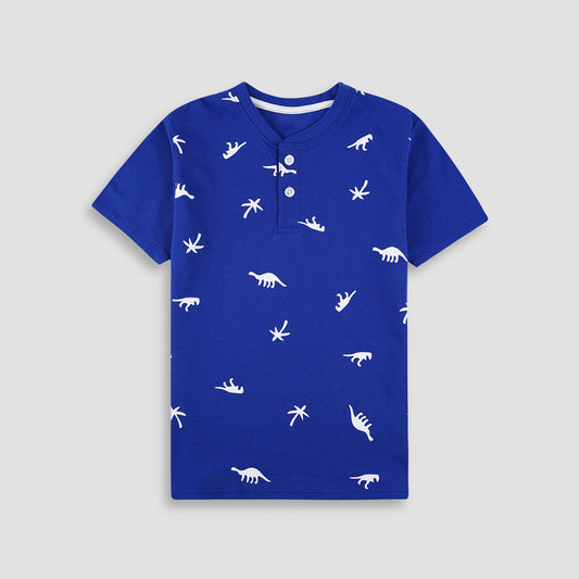 Dino Henley Polo Shirt  -HP006