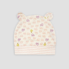 New Born Cotton Caps With Knot - Maa Sadqay