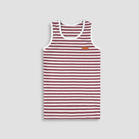 Striped Summer Sandos/Tank Top -Red ST11 - Maa Sadqay