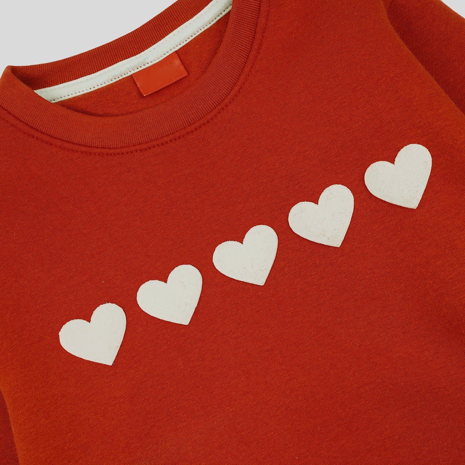 Hearts Fleece Sweat shirt - Maa Sadqay