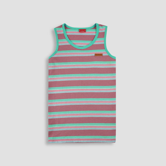 Striped Sandos/Tank Top -Multi -ST09 - Maa Sadqay