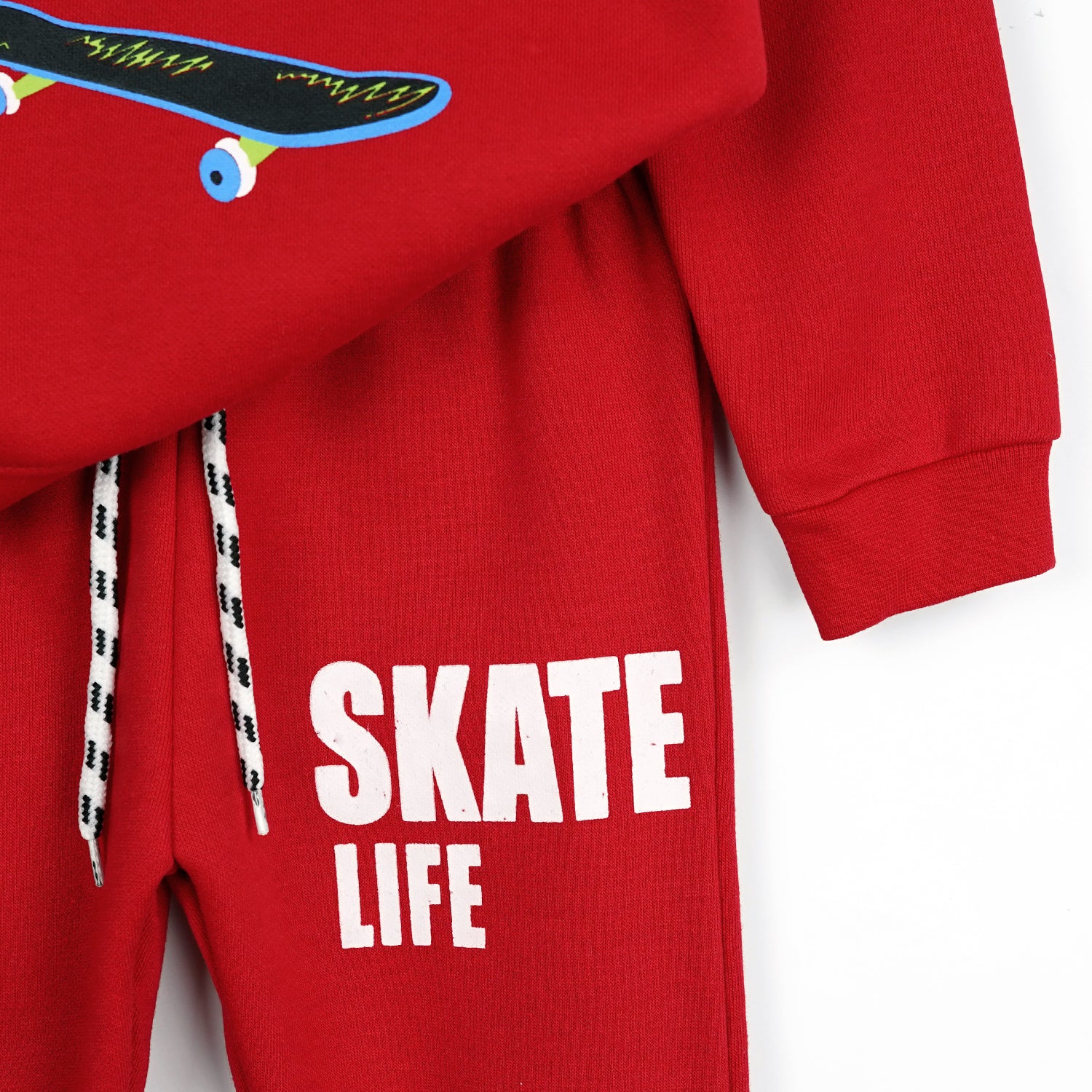 Skate Life Jogger Suits Red - Maa Sadqay