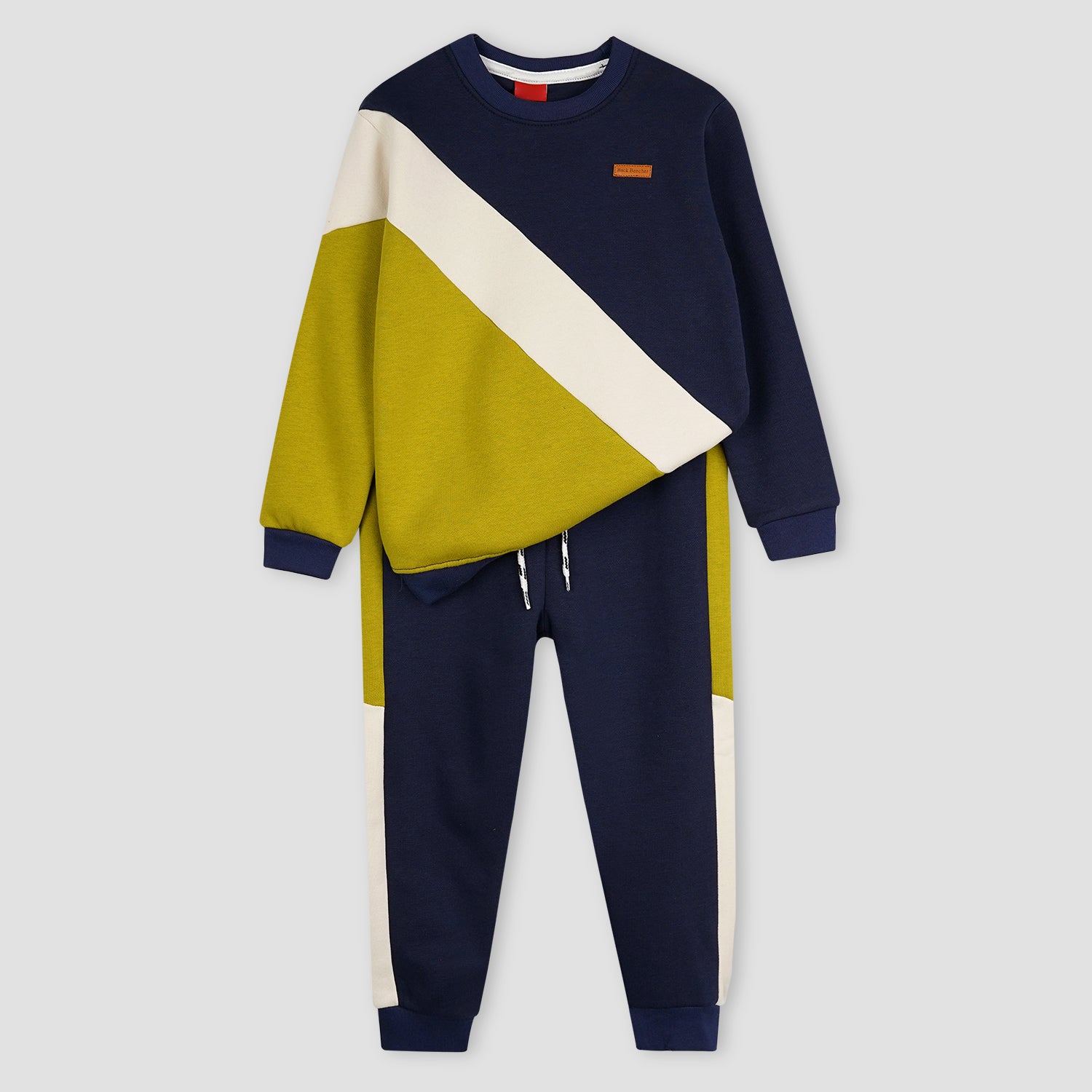 Cross pannel Fleece Jogger Suits - Maa Sadqay