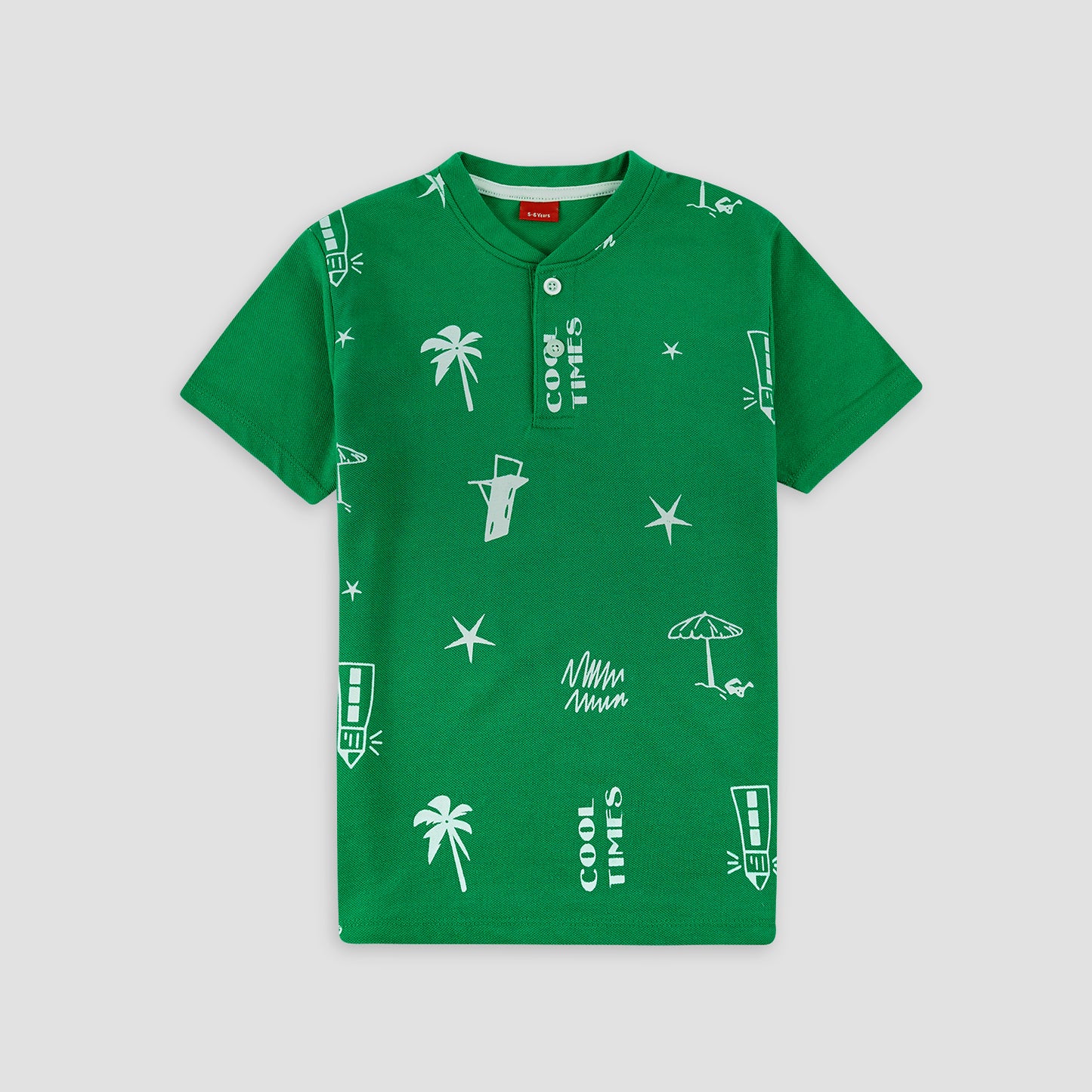 Cool Times Henley Polo Shirt  -HP003 - Maa Sadqay