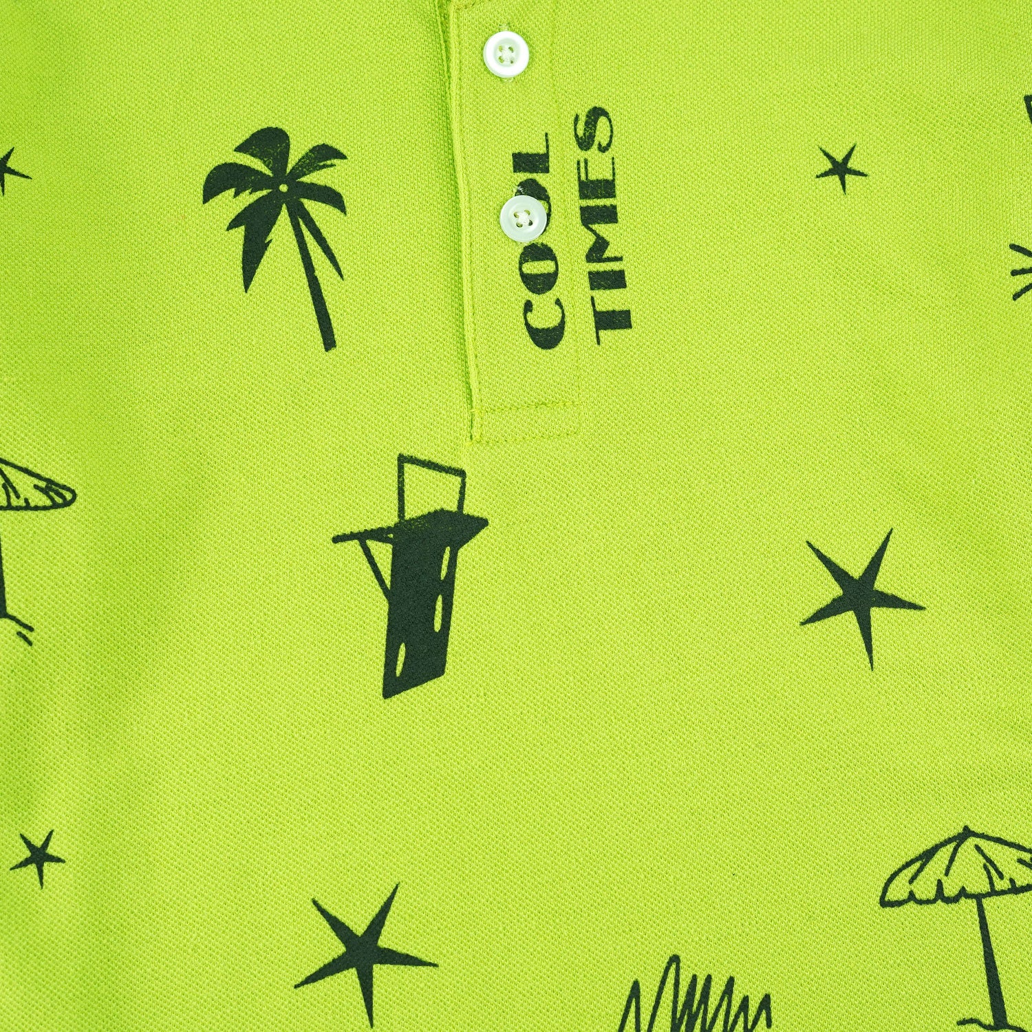 Cool Times Henley Polo Shirt  -HP004 - Maa Sadqay