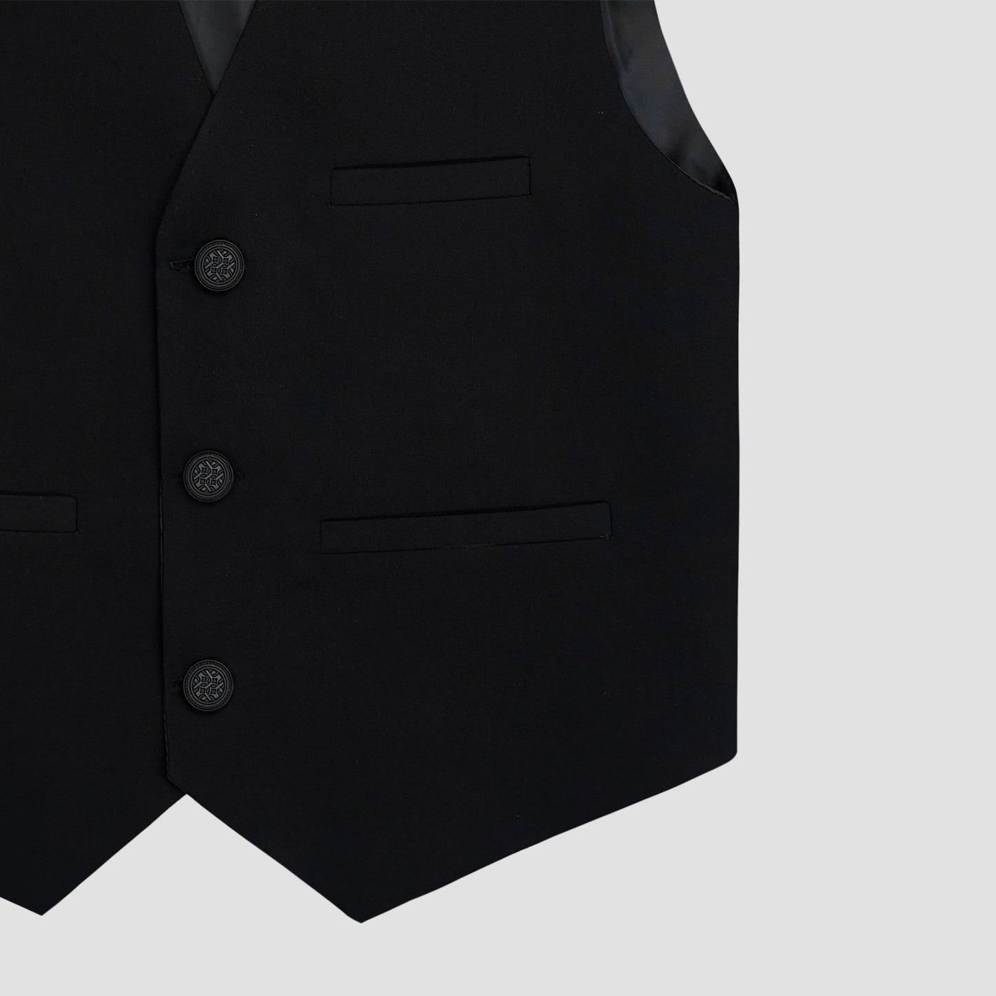 Boys Waistcoat V-Neck Royal Black -WC11