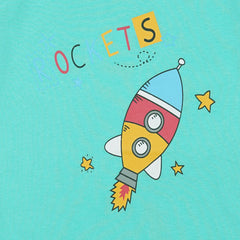 Kids Cotton T-Shirt & Shorts Set |ROCKETS -CS1130 - Maa Sadqay
