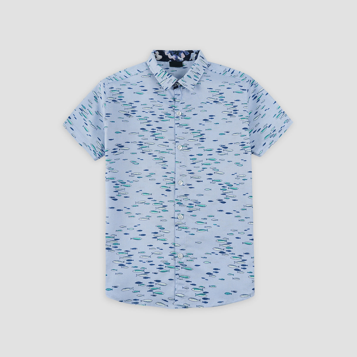 Fishy Sky Casual Shirt -BCS07 - Maa Sadqay