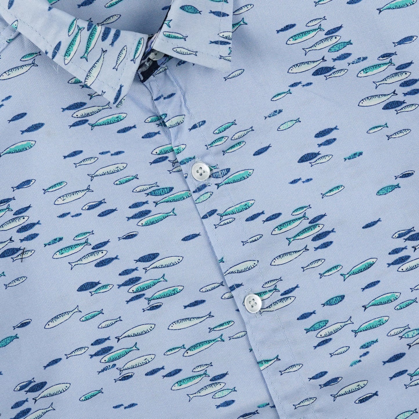 Fishy Sky Casual Shirt -BCS07