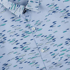 Fishy Sky Casual Shirt -BCS07 - Maa Sadqay
