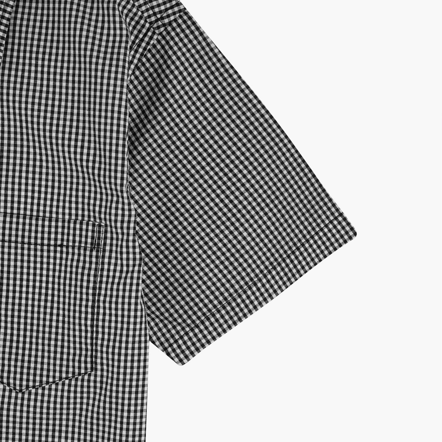 Black Checkered Double Shirt -DS103 - Maa Sadqay