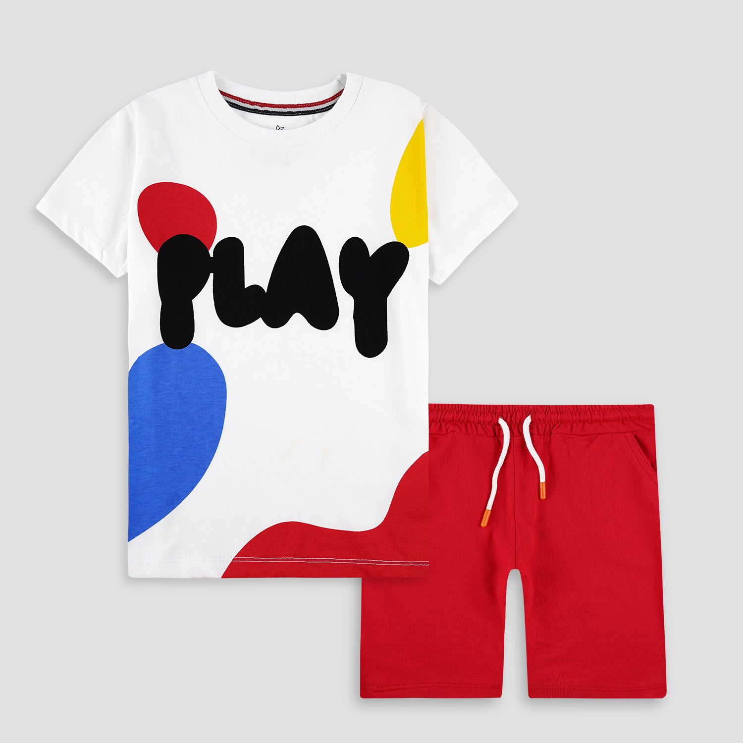 Unisex Kids Shirt & Short Set -SN017 - Maa Sadqay