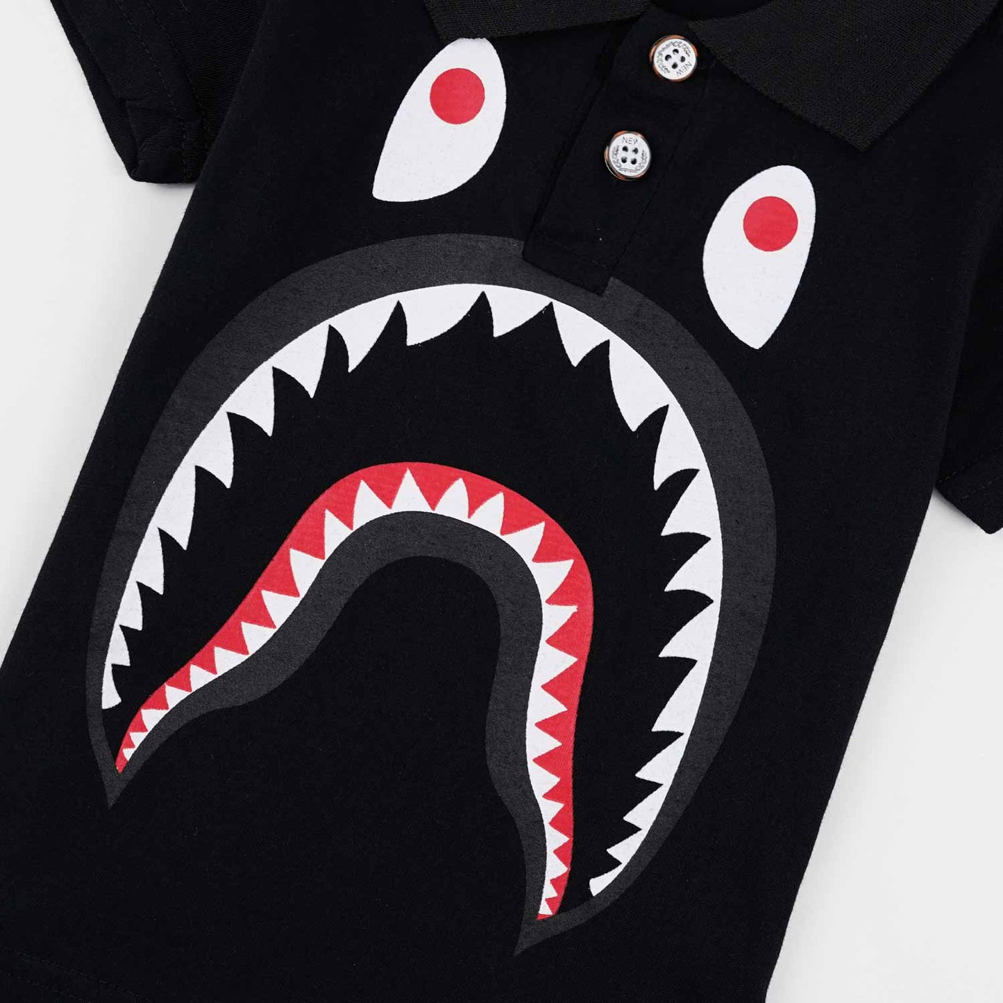 Polo Shirt & Shorts Set |Black Monster -PD102