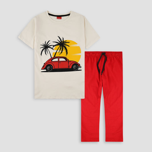 Foxy-Kids Summer Pajama Suit -PJ03 - Maa Sadqay