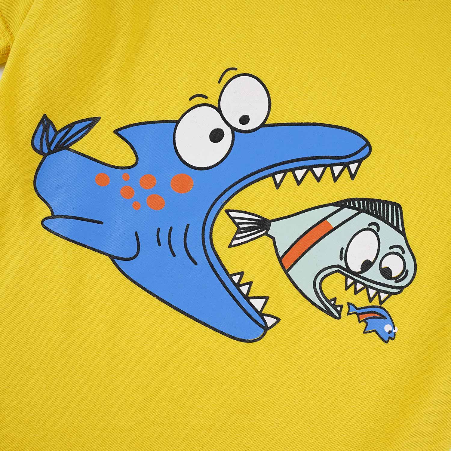 Yellow Shark : Shirt & Short Set -SN010 - Maa Sadqay