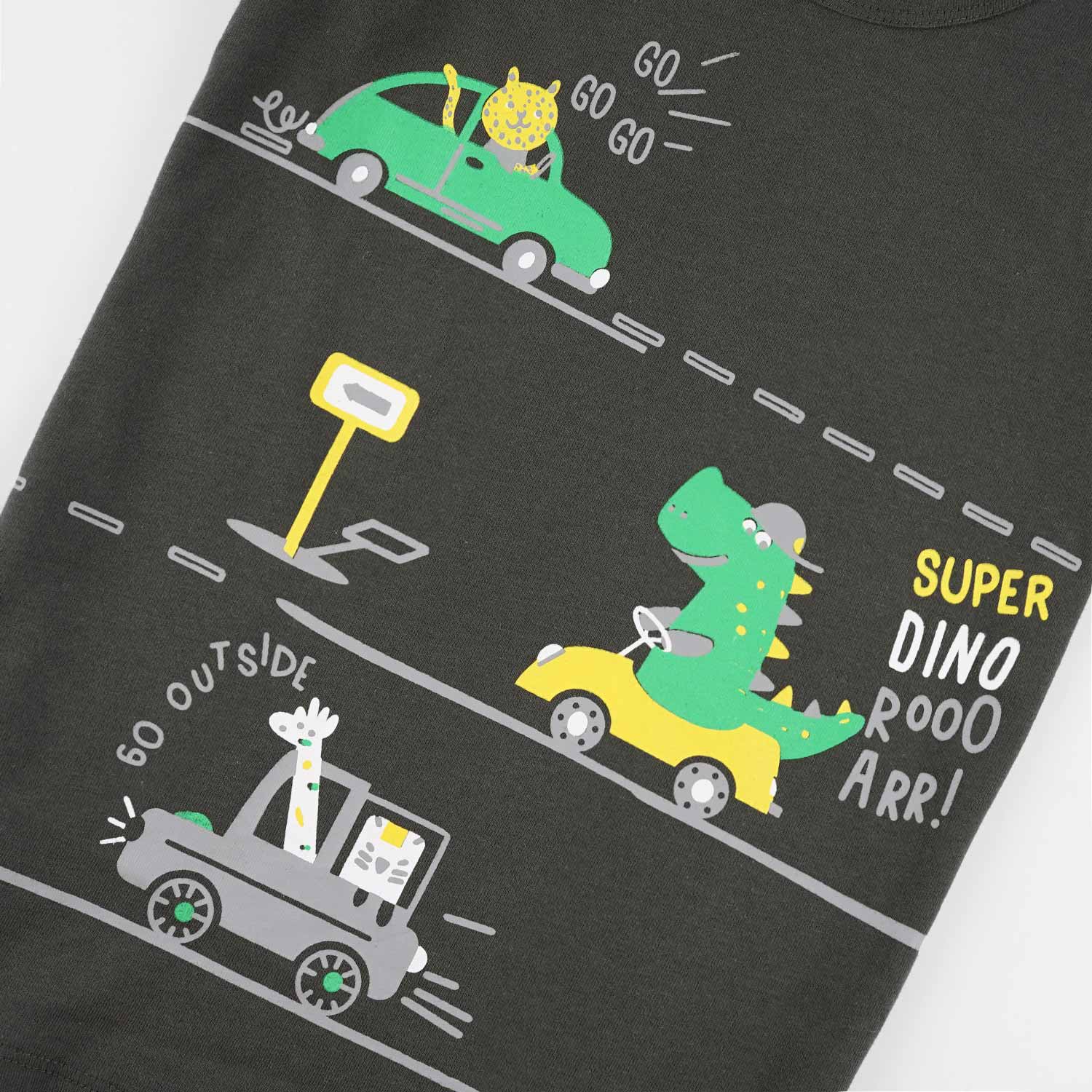 Dino Ride Sando Suit-Grey -SS03 - Maa Sadqay