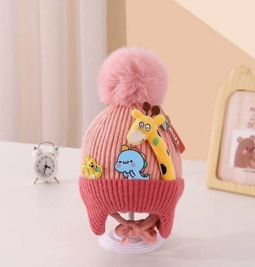Kids GIraffe Woolen Cap  2-6 y - Bc126
