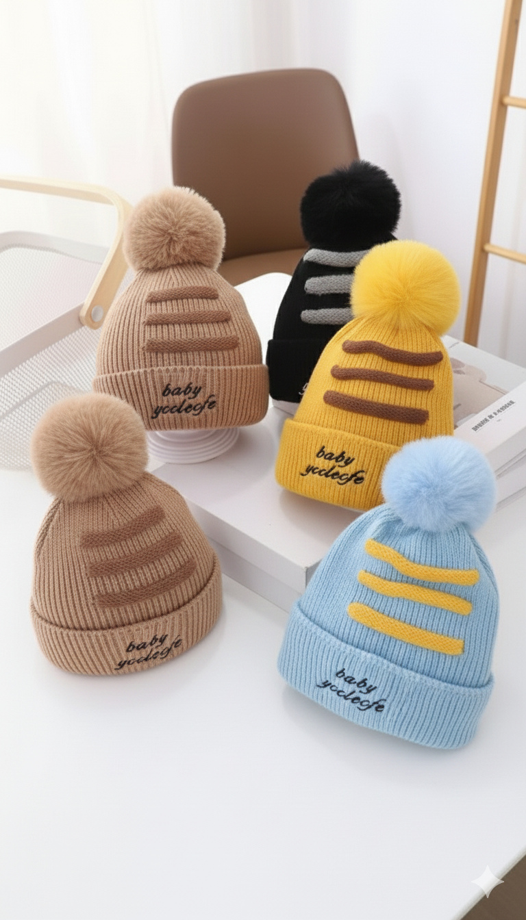 Kids Woolen Cap  2-6y - Bc124