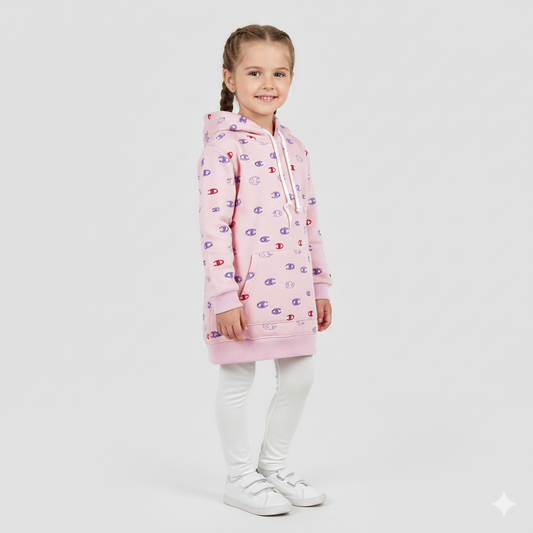 Baby Pink Fleece Hoodie