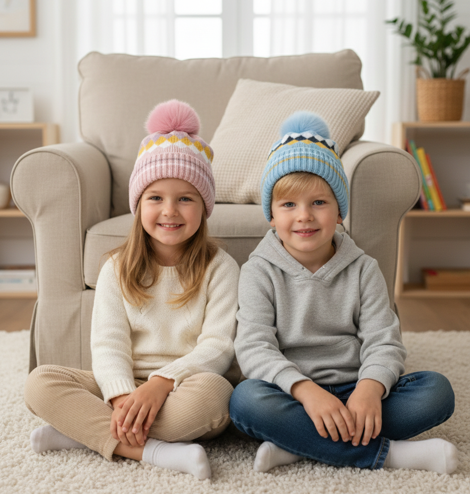 Multi Woolen Cap / Ear Protection 2y-10y - Bc120