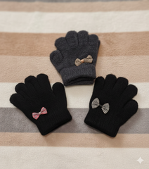 3 pack Toddlers Warm Woolen  Gloves - 1-2 y - Maa Sadqay