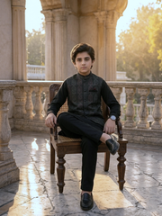 Boys Premium 3 Piece Waistcoat Suit – Kurta Shalwar Set - Royal Art